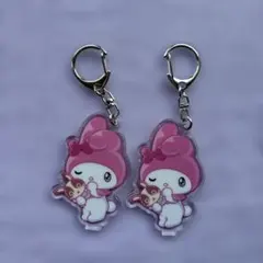 マイメロディ アクリルキーホルダー 2個セット