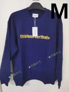 thisisneverthat スウェット トレーナー ネイビー プリントロゴ thisisneverthat スウェット トレーナー ネイビー プリントロゴ