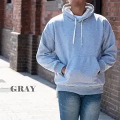 25冬NEW ■裏ボア スウェット パーカー 裏 シャギーボア グレーM