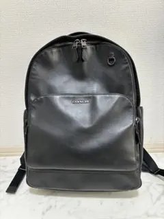 美品！ COACH コーチ リュック/パックパック 本革 ブラック