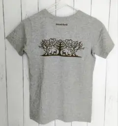 《美品》モンベル レディース Tシャツ S　バックプリント　グレーのサムネイル