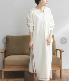 FORK& SPOON ライスサーマルワンピース　マキシ丈　アーバンリサーチ