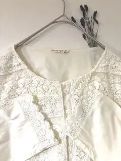 サマンサモスモス♡SM2♡ブラウス 羽織り フロントレース Ｍ　カーディガン