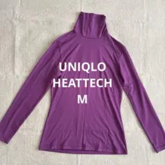 UNIQLO ユニクロ ヒートテック タートルネックTシャツ パープル