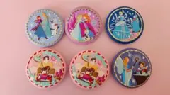 ディズニー刺繍缶バッジ6個セットB