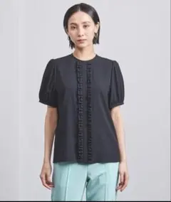 ユナイテッドアローズ◇Pフリルショートスリーブ ブラウス