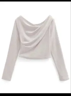 GRL　ドレープネック 長袖トップス