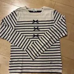 KUMIKYOKU ストライプ 長袖カットソー