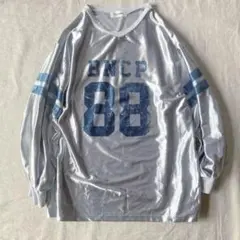 D*d様 チャオパニック メタリックシルバー 長袖Tシャツ ナンバーtシャツのサムネイル