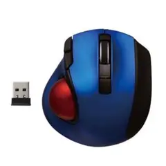 トラックボールマウス 青色　赤ボール