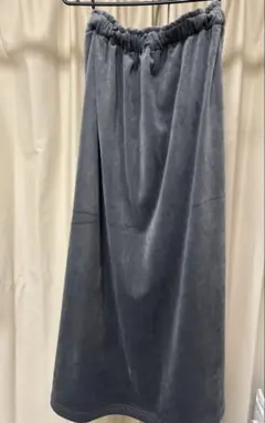 chocol raffine チャコールグレー ロングスカート