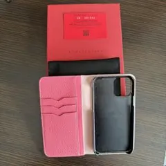 BONAVENTURA iPhone用手帳型ケース ピンク 13PRO