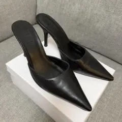 GYDA パンプス 黒 ポインテッドミュール Mのサムネイル