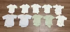 ディモワ 10mois ベビーロンパース&短肌着 50〜60cm 10枚セットのサムネイル