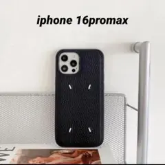 人気！iphone16promax レザーケース ポケット無し ブラック