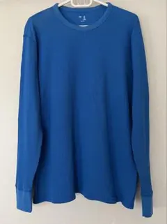 GAP青リブ編み長袖Tシャツ　M