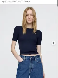 GAP モダン クルーネックTシャツ　ブラックのサムネイル