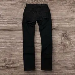 ヌーディージーンズ THIN FINN 30 ブラック デニム ストレッチ