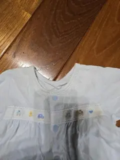 【ちっち様専用】水色刺繍ツーウェイ・ドレスオール 50-60cm　ファミリア