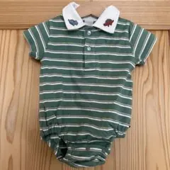 futafuta ストライプロンパース 70