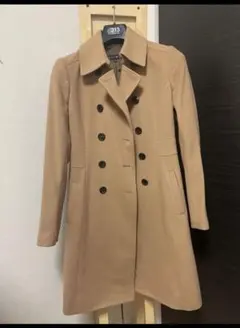 お買得！★美品★定価10万 カシミヤ100% コート キャメル ベージュ36