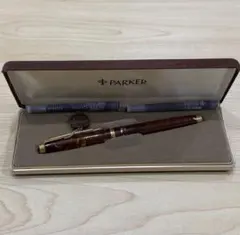 PARKER 万年筆 本体 チェック柄 ゴールドクリップ 純銀製 K14金 - メルカリ
