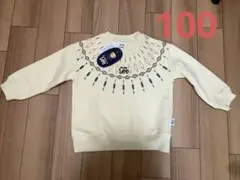 【新品未使用】Buddy Lee 裏起毛 求心柄トレーナー 100