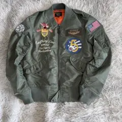 Schott MA-1 フライトジャケット（スーベニア/ベトジャン）ネイビーXL Schott MA-1 フライトジャケット（スーベニア/ベトジャン）ネイビーXL
