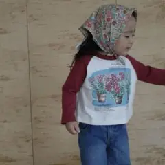 AI ARAI 花柄長袖カットソー しまむら90