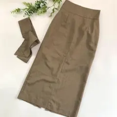 美品❤️ロイヤルパーティー　ロングスカート　タイトスカート　リボン　茶色のサムネイル