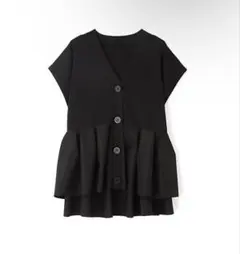 ADORE アドーア 2025年モデル フォルムドペプラムニット ブラック