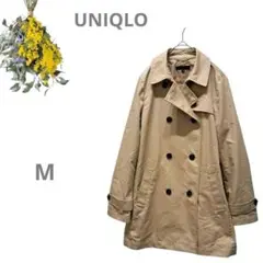 【ユニクロ UNIQLO】ミドル丈 トレンチコート ベーシック ベージュ M