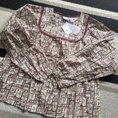 【新品未使用タグ付き】LIBERTY☆URSLI柄パイピングブラウスのサムネイル