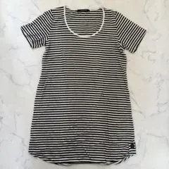 【極美品】メイソングレイ ボーダー カットソー M サイズ 黒 白 トップスのサムネイル