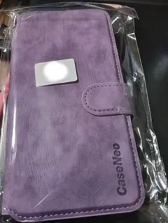 値下げ手帳型ケース パープル