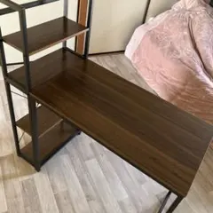 パソコンデスク　ブラウン
