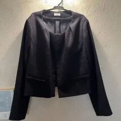 persodea ノーカラージャケット ネイビー