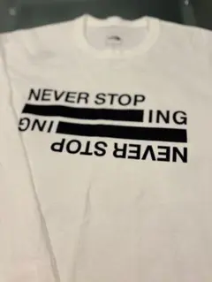 最終価格ノースフェイス ホワイト長袖カットソー XLサイズ