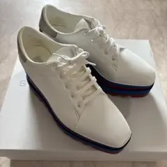 【美品】ステラマッカートニー　スニークエリス　厚底スニーカー　ホワイト　37