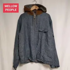 MELLOW PEOPLE フード付きジャケット　麻100%