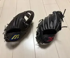 Mizuno 軟式野球グローブ 2個セットのサムネイル