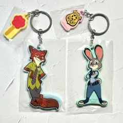 ズートピア　ジュディ　ニック　ラバーキーホルダー　キーチェーン