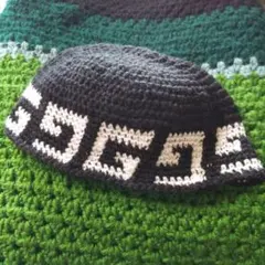 イスラム帽*イスラムワッチ*ショートビーニー＊ハンドメイド★只今お値下げ中