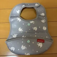 angelette お食事エプロン ゾウ柄