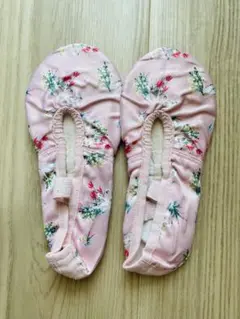 【限定品】チャコット（Chacott）花柄ピンクバレエシューズ 21㎝