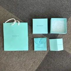 ティファニーブルーのショップ袋とギフトボックス、布袋3点セット（中身なし）②