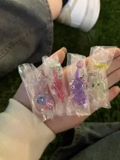 ピクミン カプセルトイ 4個セット めじるしアクセサリー ガチャガチャ