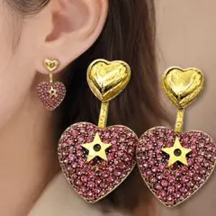 ⭐️Dior パール ハート スター 2way ピアス - メルカリ
