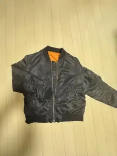 MA-1スタイル ブラックジャケット