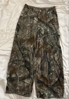 リアルツリー柄 ペインターパンツ カモフラージュ